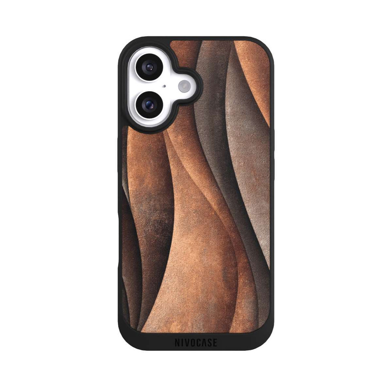 iPhone 16 NIVOpure Bronze-Look Luxuriös