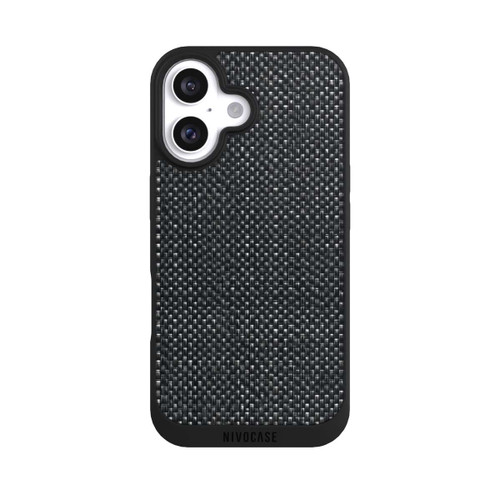 Apple iPhone 16 NIVOpure Abstract Black Fabric