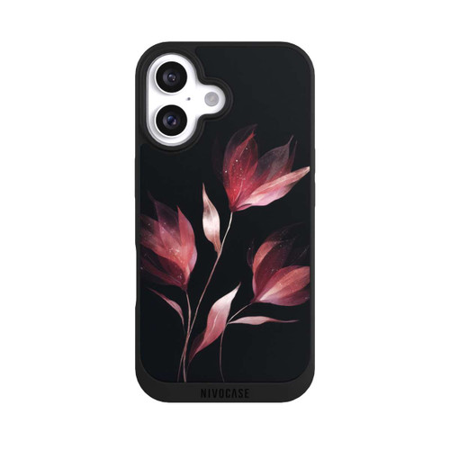 Apple iPhone 16 NIVOpure Burgunderrote Blume Negativ