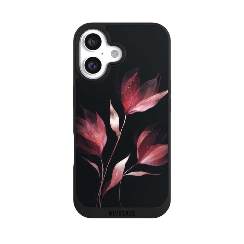 iPhone 16 NIVOpure Fleur de Bourgogne Négatif