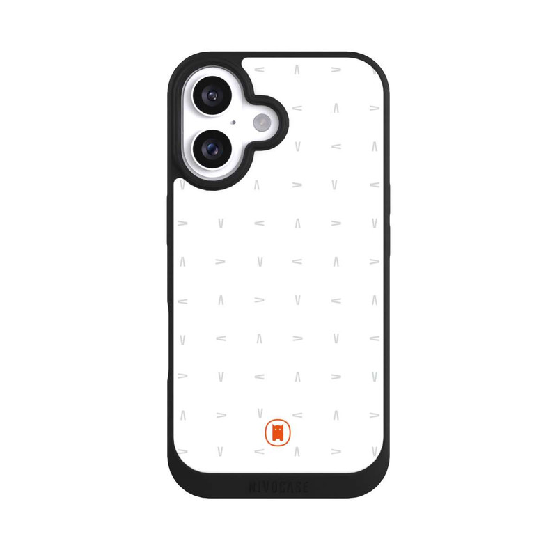 iPhone 16 NIVOpure Nivocase Pattern White Grey