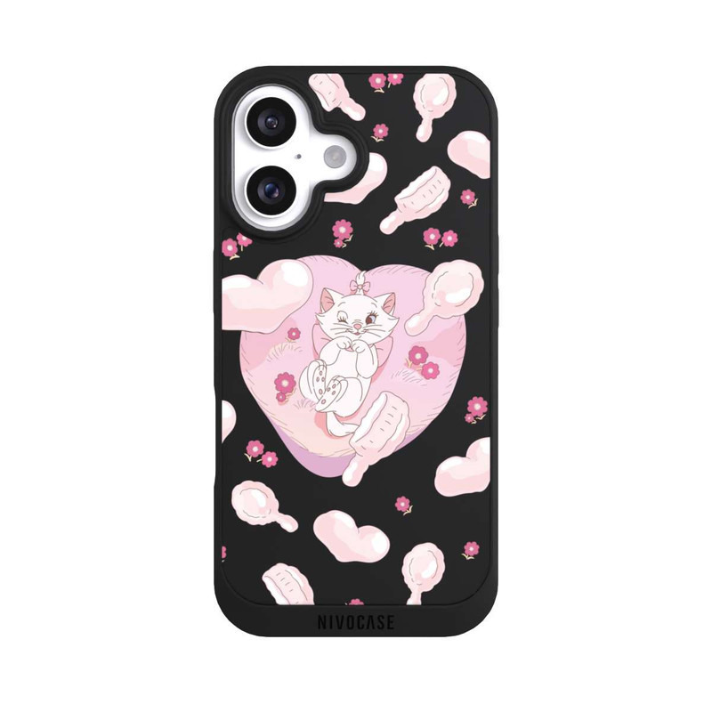 iPhone 16 NIVOpure Aristocats Marie Hearts Pink Transparent