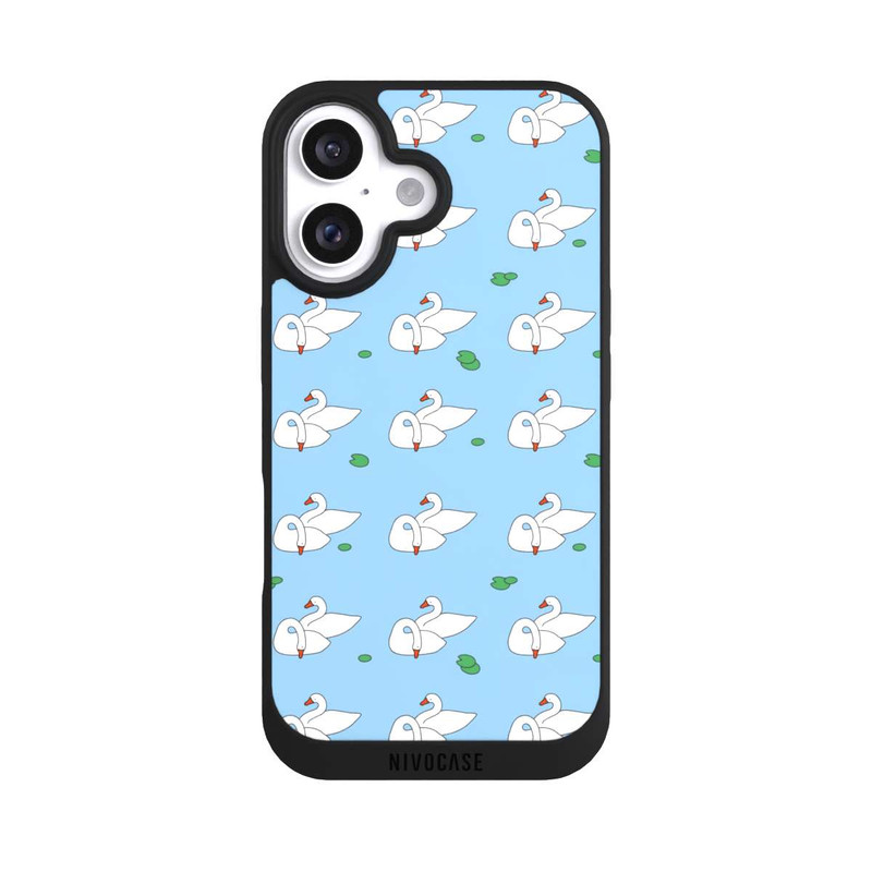 iPhone 16 NIVOpure Entenmuster Blauer Teich