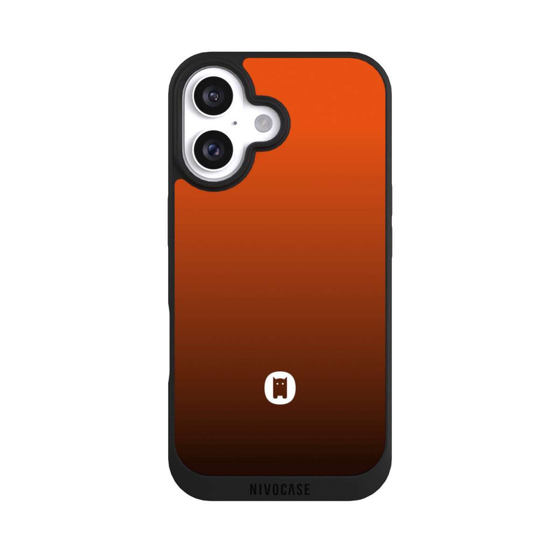 iPhone 16 NIVOpure Nivocase Gradient Orange Black