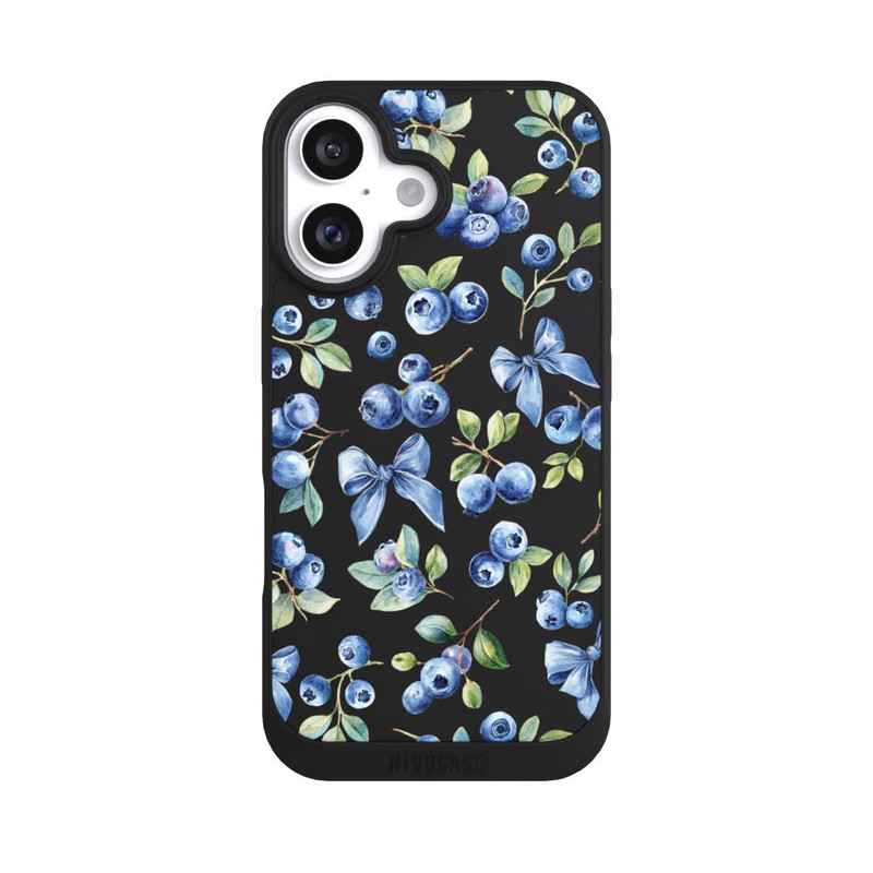 iPhone 16 NIVOpure Blueberry Bows Transparent with AI