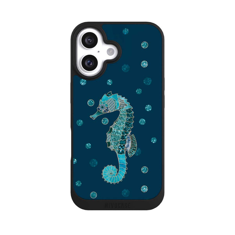iPhone 16 NIVOpure Glamour Sea Horse Art