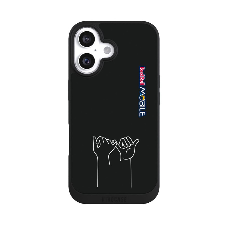 iPhone 16 NIVOpure Red Bull MOBILE Hände