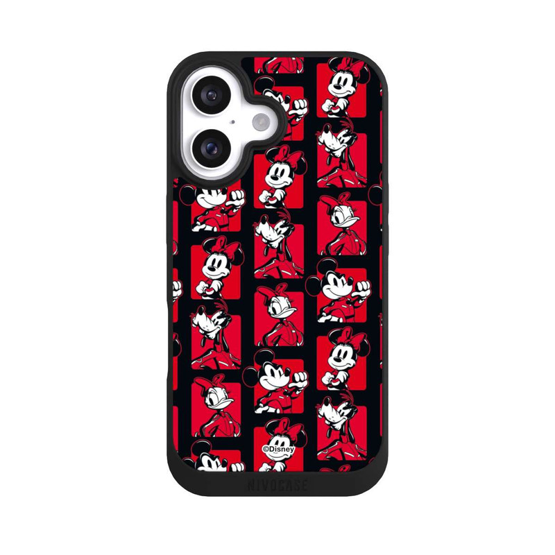 iPhone 16 NIVOpure Micky Maus Rally Pattern Red