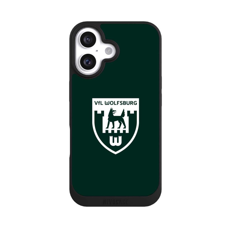 iPhone 16 NIVOpure VfL Wolfsburg Retrowappen Grün