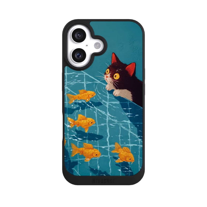 iPhone 16 NIVOpure Die Katze im Pool mit KI