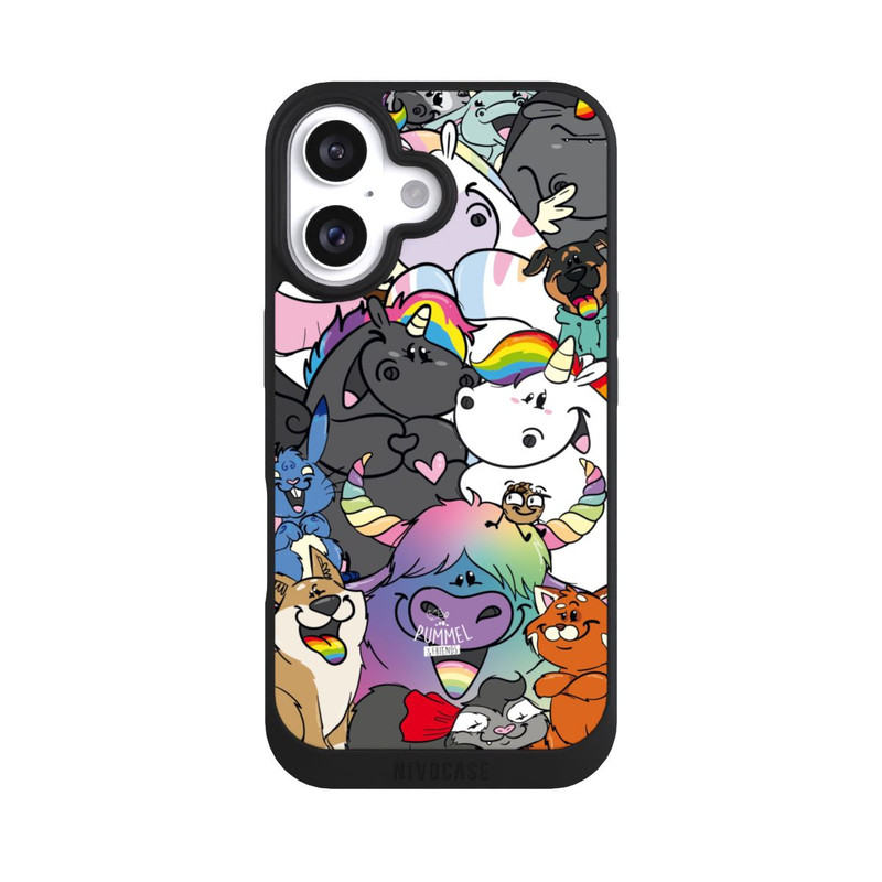 iPhone 16 NIVOpure Pummeleinhorn Wimmelbild Glitzerweltler