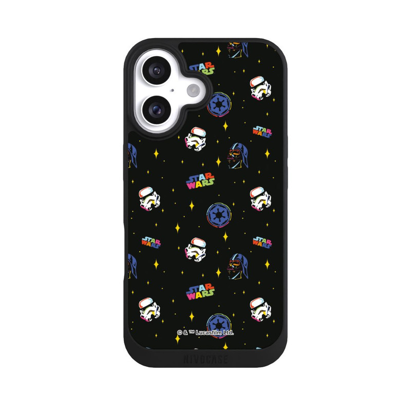 iPhone 16 NIVOpure Motif Star Wars coloré