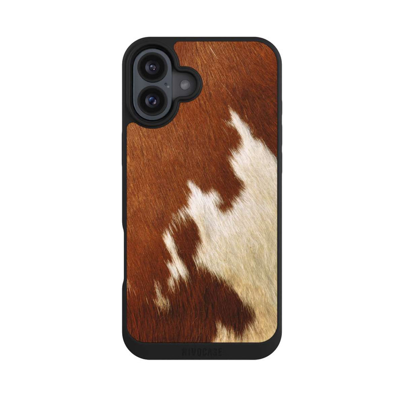 iPhone 16 Plus NIVOpure Kuhfell Look