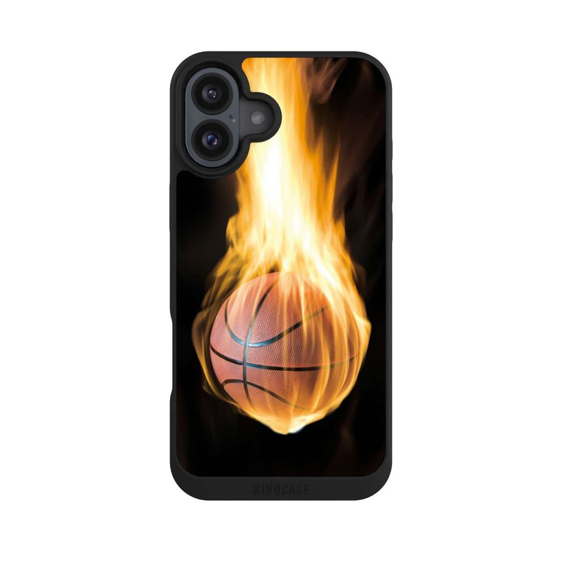 iPhone 16 Plus NIVOpure Brennende Basketball Leidenschaft