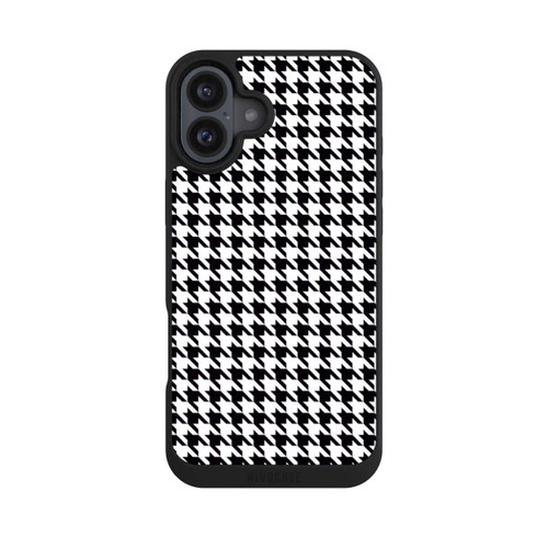 Apple iPhone 16 Plus NIVOpure Houndstooth black-white