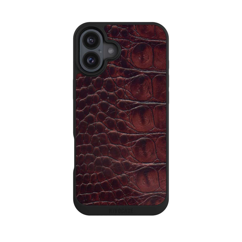 iPhone 16 Plus NIVOpure Cuir de Crocodile