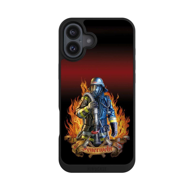 iPhone 16 Plus NIVOpure Feuerwehr Zeichnung