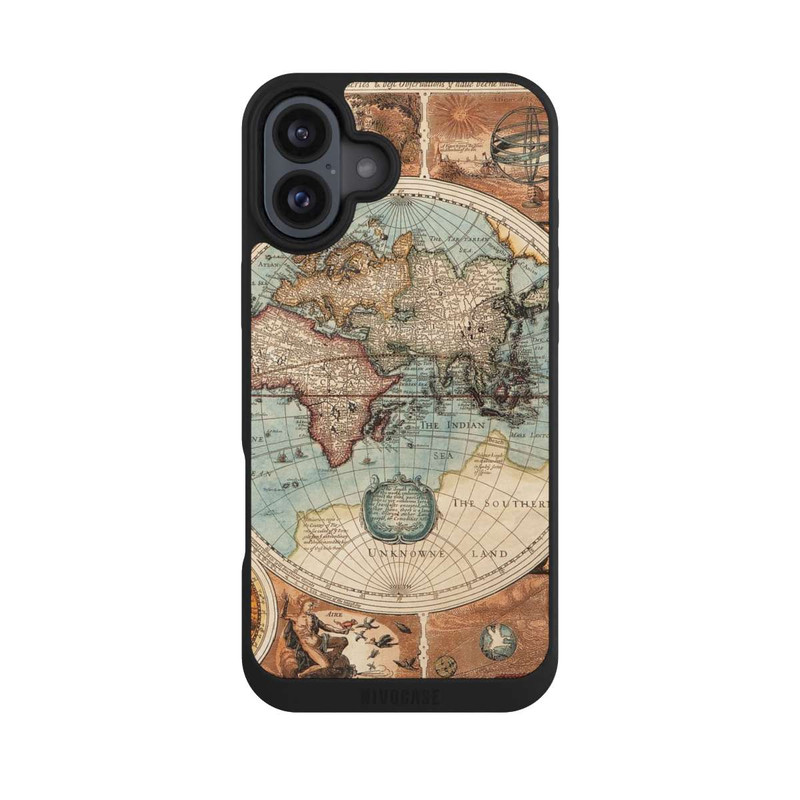 iPhone 16 Plus NIVOpure Vintage Worldmap
