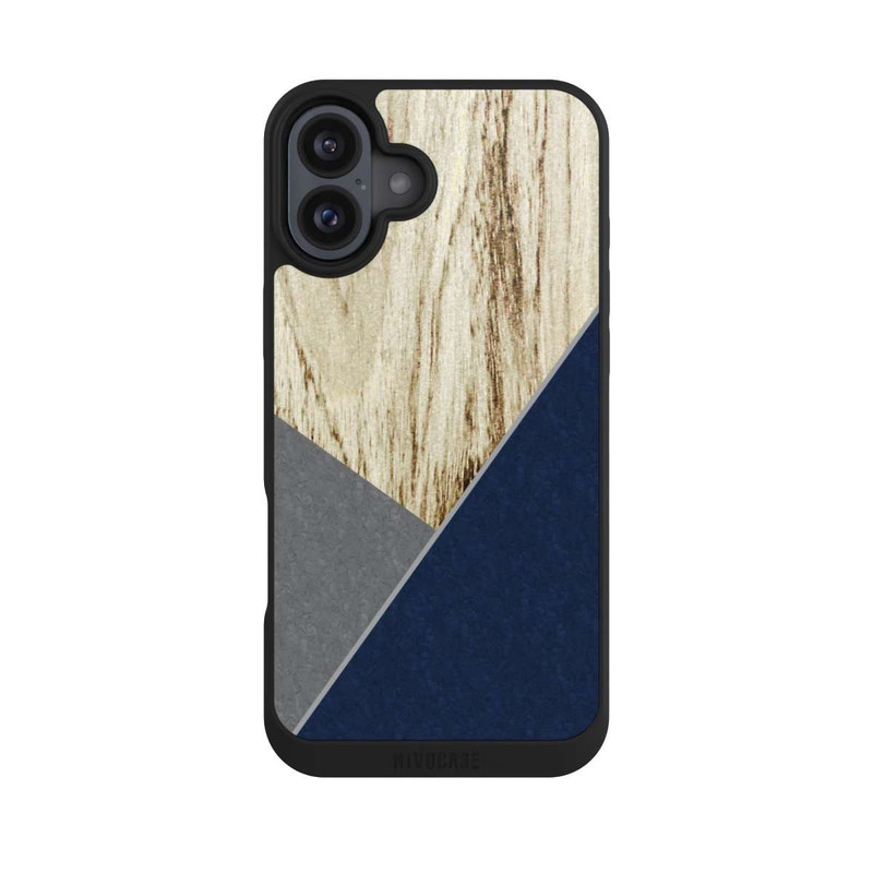 iPhone 16 Plus NIVOpure Grafic Wood Blue