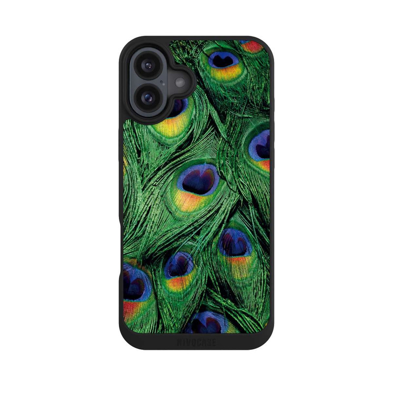 iPhone 16 Plus NIVOpure Pfauenfedern