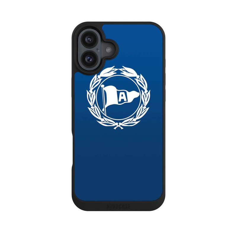 iPhone 16 Plus NIVOpure DSC Arminia Bielefeld Logo Weiss