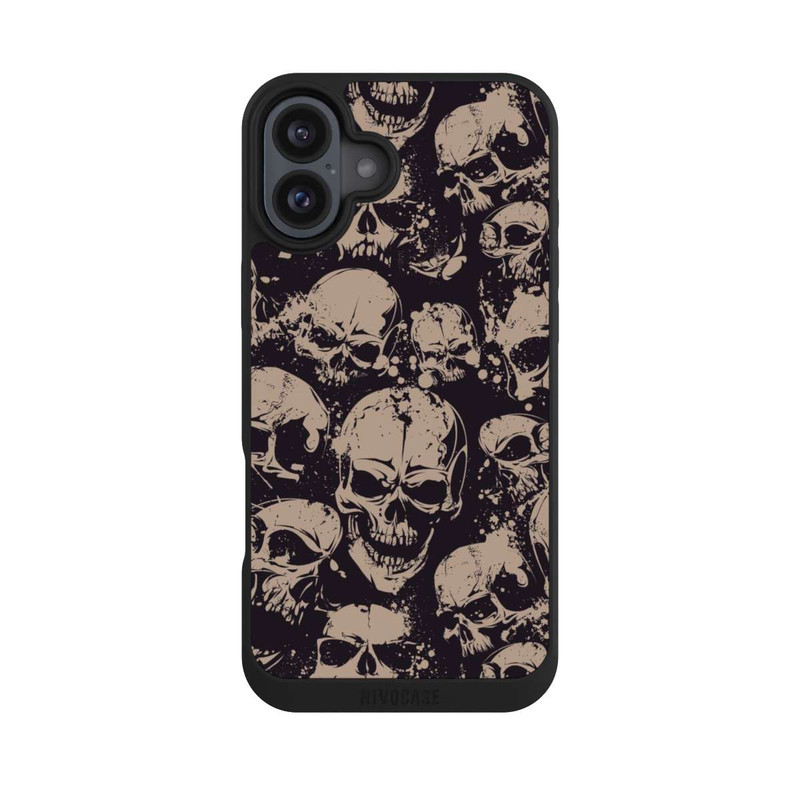 iPhone 16 Plus NIVOpure Crânes d'Halloween