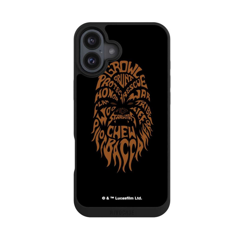 iPhone 16 Plus NIVOpure Chewbacca Typo Grafisch