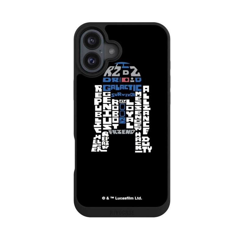 iPhone 16 Plus NIVOpure R2-D2 Typo Grafisch