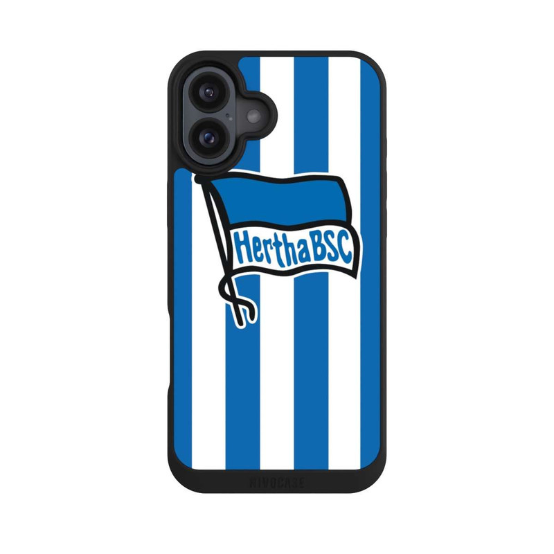 iPhone 16 Plus NIVOpure Hertha BSC Gestreift