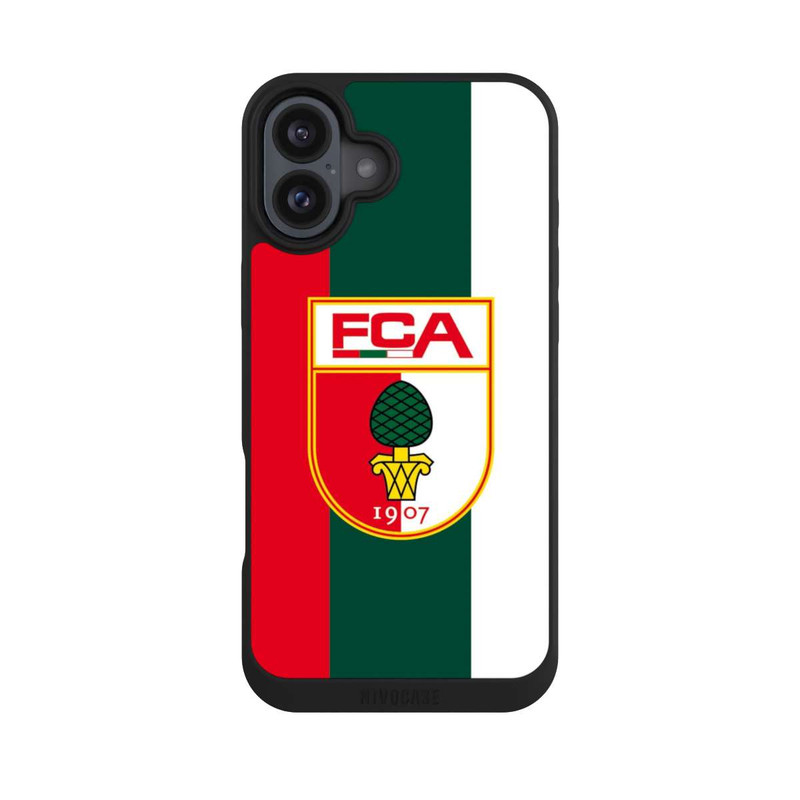 iPhone 16 Plus NIVOpure FC Augsburg Rot Weiß
