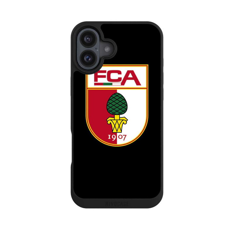 iPhone 16 Plus NIVOpure FC Augsburg Schwarz