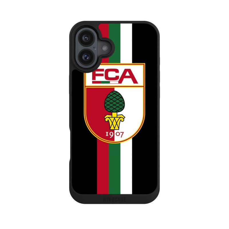 iPhone 16 Plus NIVOpure FC Augsburg Streifen