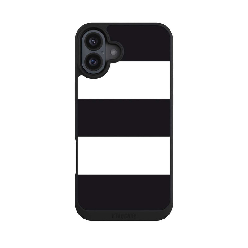 iPhone 16 Plus NIVOpure Rayures - Noir & Blanc