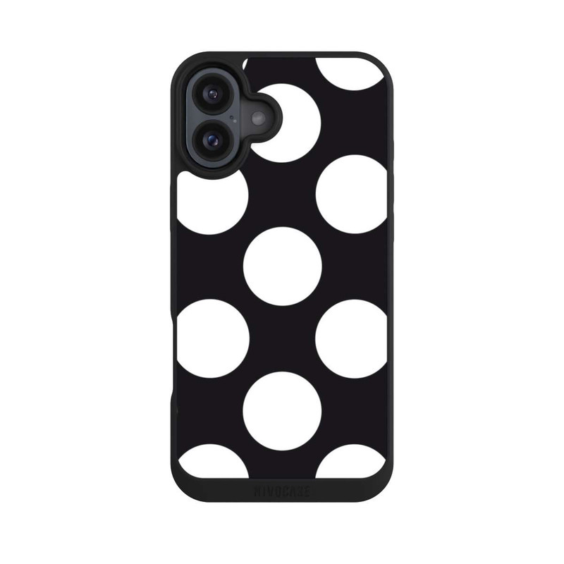 iPhone 16 Plus NIVOpure Gros points - Noir