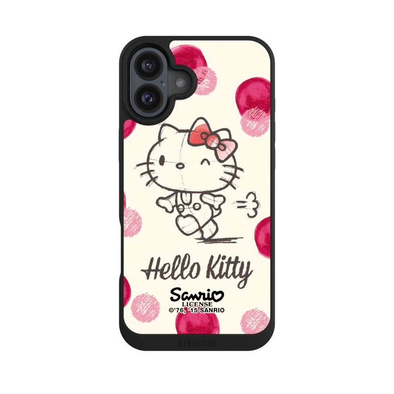 iPhone 16 Plus NIVOpure Hello Kitty - Points roses