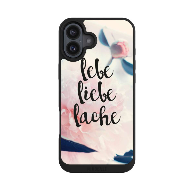 iPhone 16 Plus NIVOpure Lebe Liebe Lache - Roses