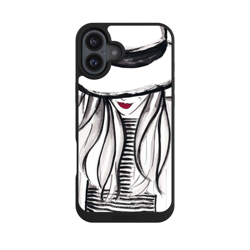 iPhone 16 Plus NIVOpure Fille avec Chapeau