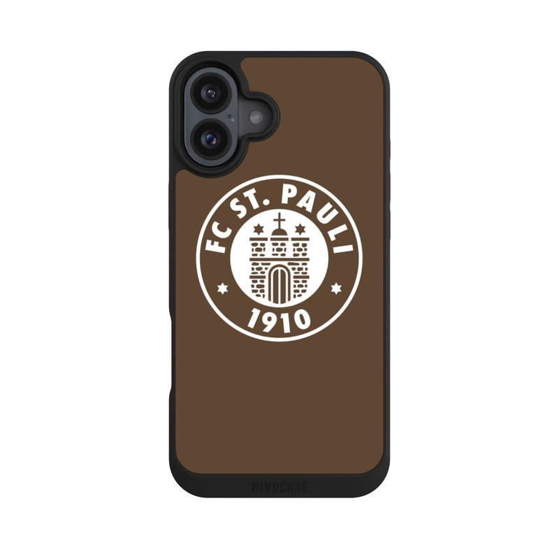 iPhone 16 Plus NIVOpure FC St.Pauli Logo Braun