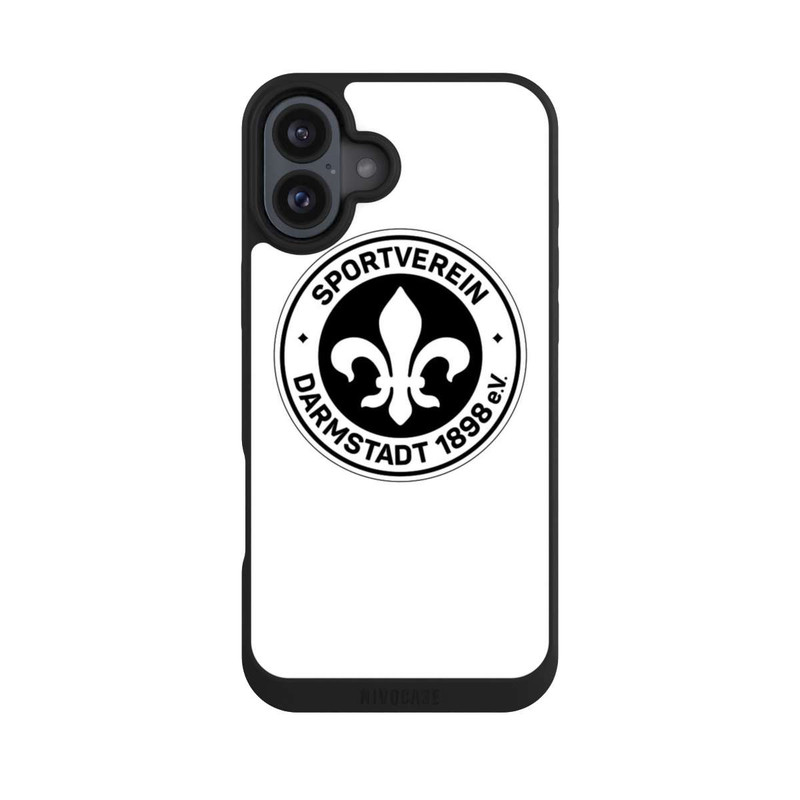 iPhone 16 Plus NIVOpure SV Darmstadt 98 - Weiß
