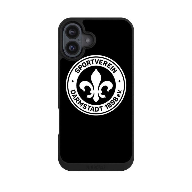 iPhone 16 Plus NIVOpure SV Darmstadt 98 - Schwarz