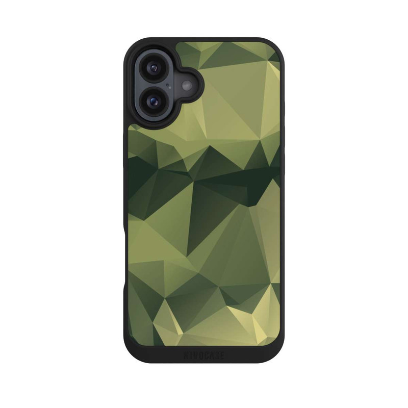 iPhone 16 Plus NIVOpure Polygonales Camouflage