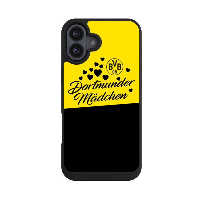 iPhone 16 Plus NIVOpure BVB Dortmunder Mädel Herzen