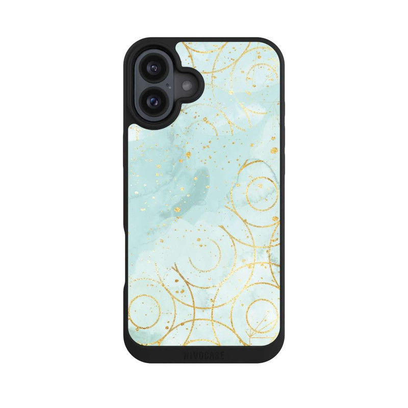 iPhone 16 Plus NIVOpure Marmormuster grün