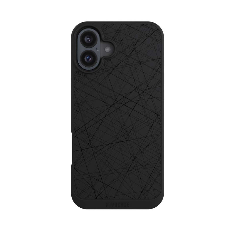 iPhone 16 Plus NIVOpure Traits Noirs Sans Fond