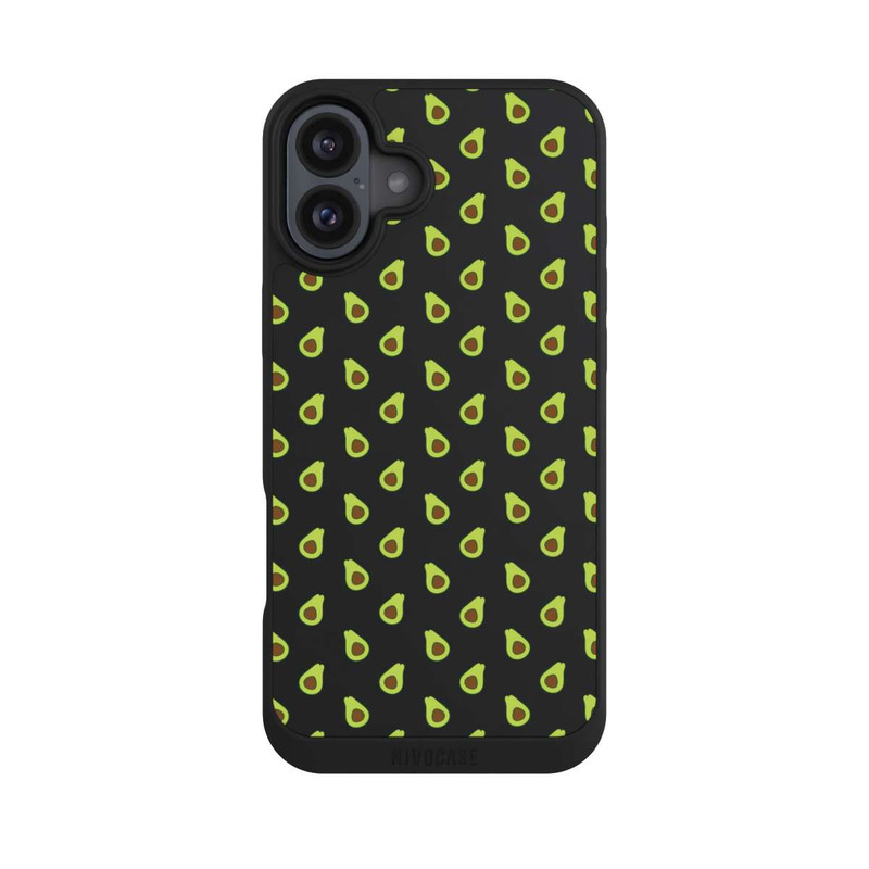 iPhone 16 Plus NIVOpure Avocado Muster 1 ohne Hintergrund