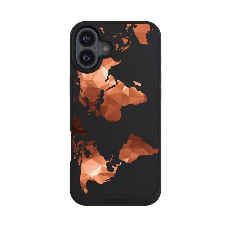 iPhone 16 Plus NIVOpure Worldmap Triangle ohne Hintergrund