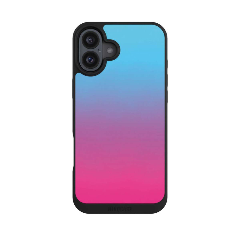iPhone 16 Plus NIVOpure Dégradé de Couleur Bleu Rose Vif