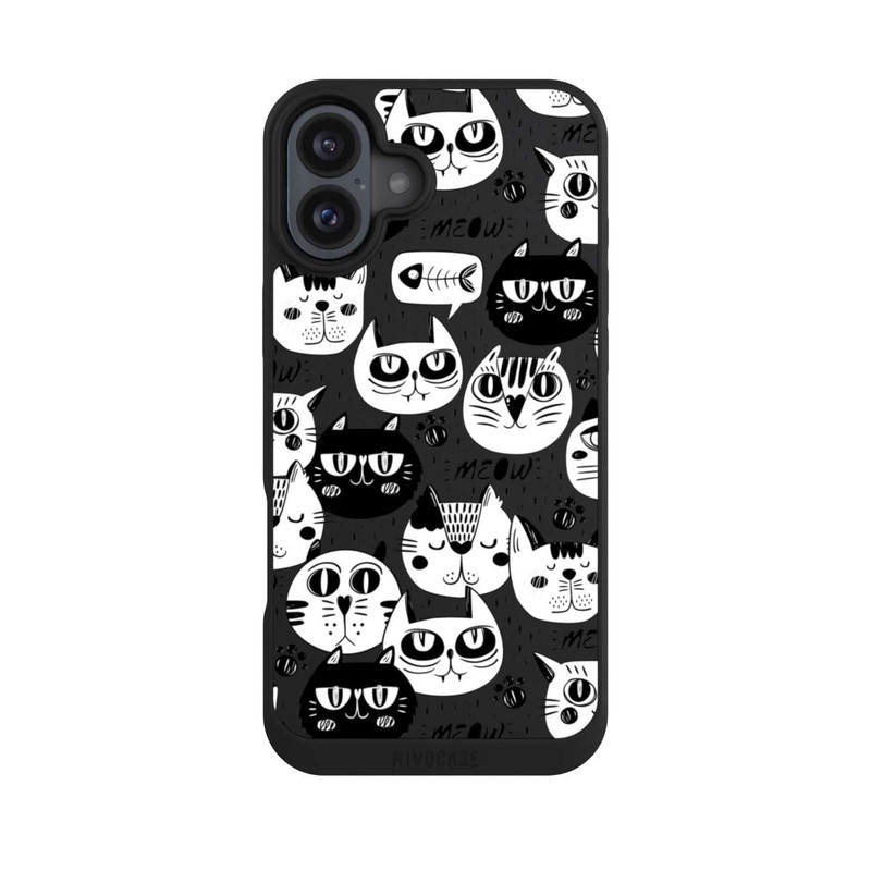 iPhone 16 Plus NIVOpure Bande de chats