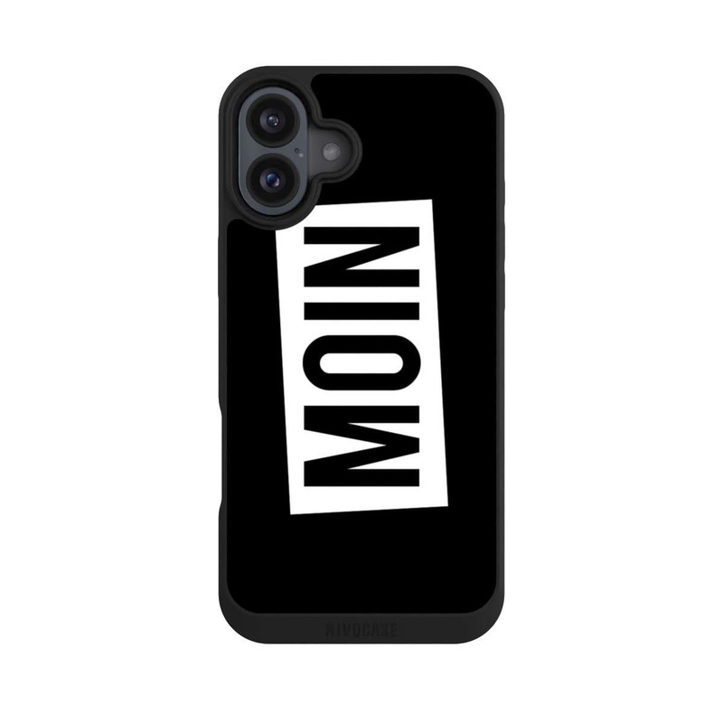 iPhone 16 Plus NIVOpure Moin auf Schwarz