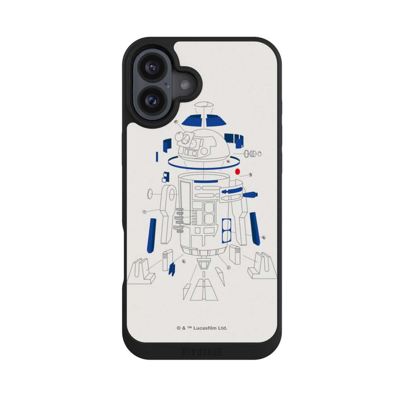 iPhone 16 Plus NIVOpure R2D2 Explosionszeichung - StarWars 8